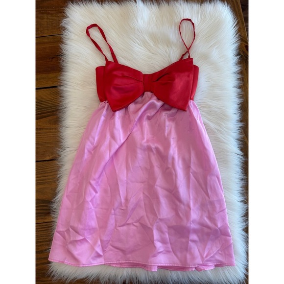 Show me your mumu pink red dress size small EUC - Picture 2 of 9